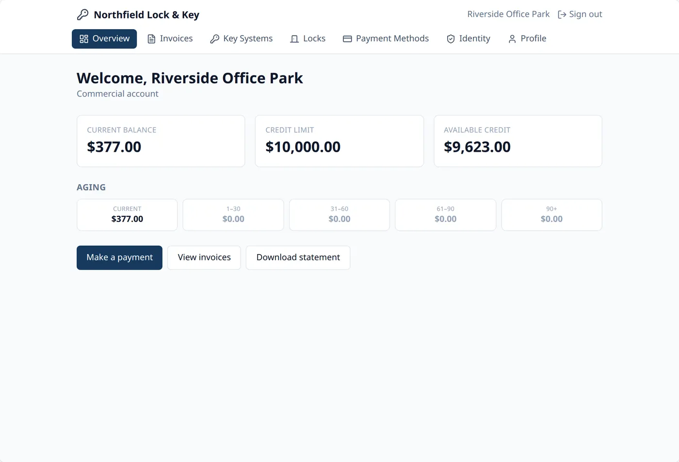 The customer portal: balance, invoices and payment methods